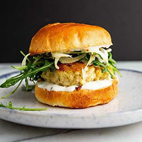 Easy Parmesan Chicken Burgers Recipe (with Herbed Aioli)