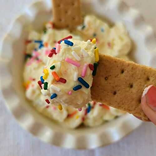 Cake Batter Protein Dip {without protein powder}