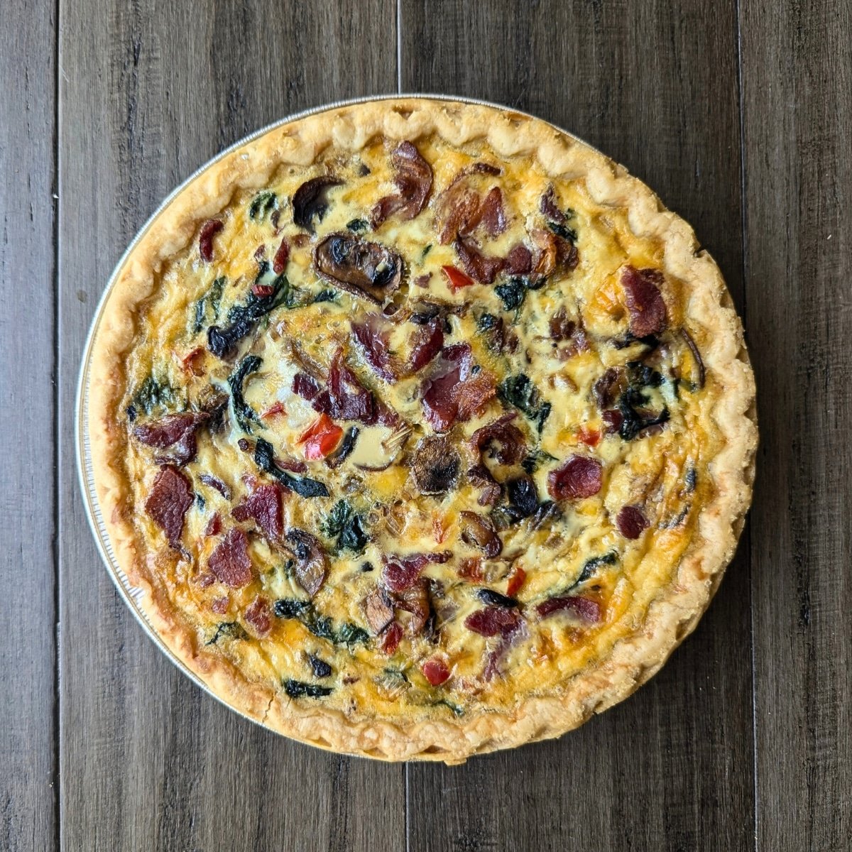 Favorite Spinach and Mushroom Quiche