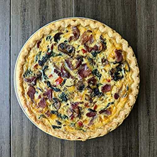 Favorite Spinach and Mushroom Quiche