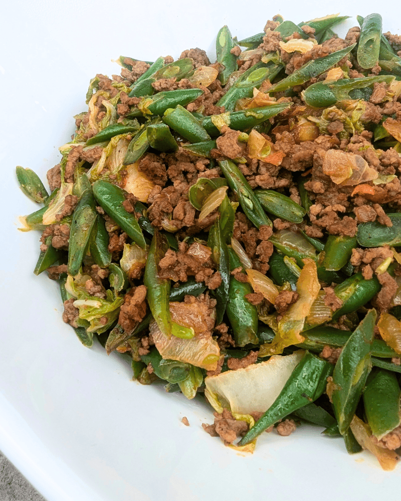 Flavorful Green Beans and Ground Beef