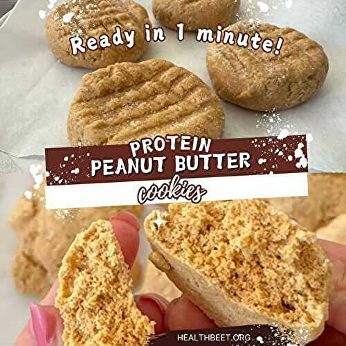 1 Minute Peanut Butter Protein Cookies