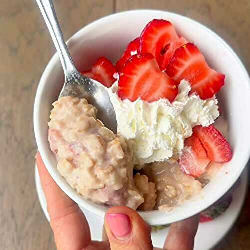 Strawberries and Cream Oatmeal