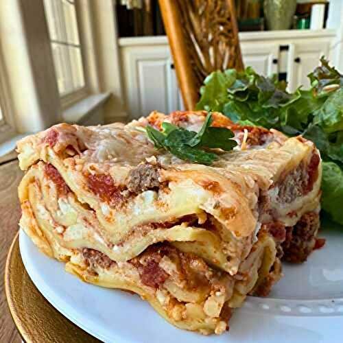 Classic Hearty Lasagna Recipe {with Cottage Cheese}