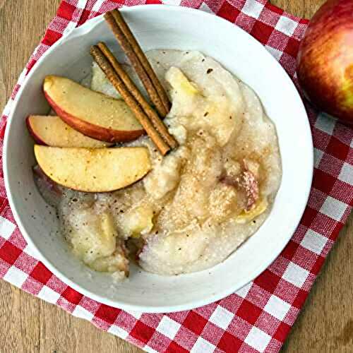 Pre-workout Cream of Rice Apple Pie