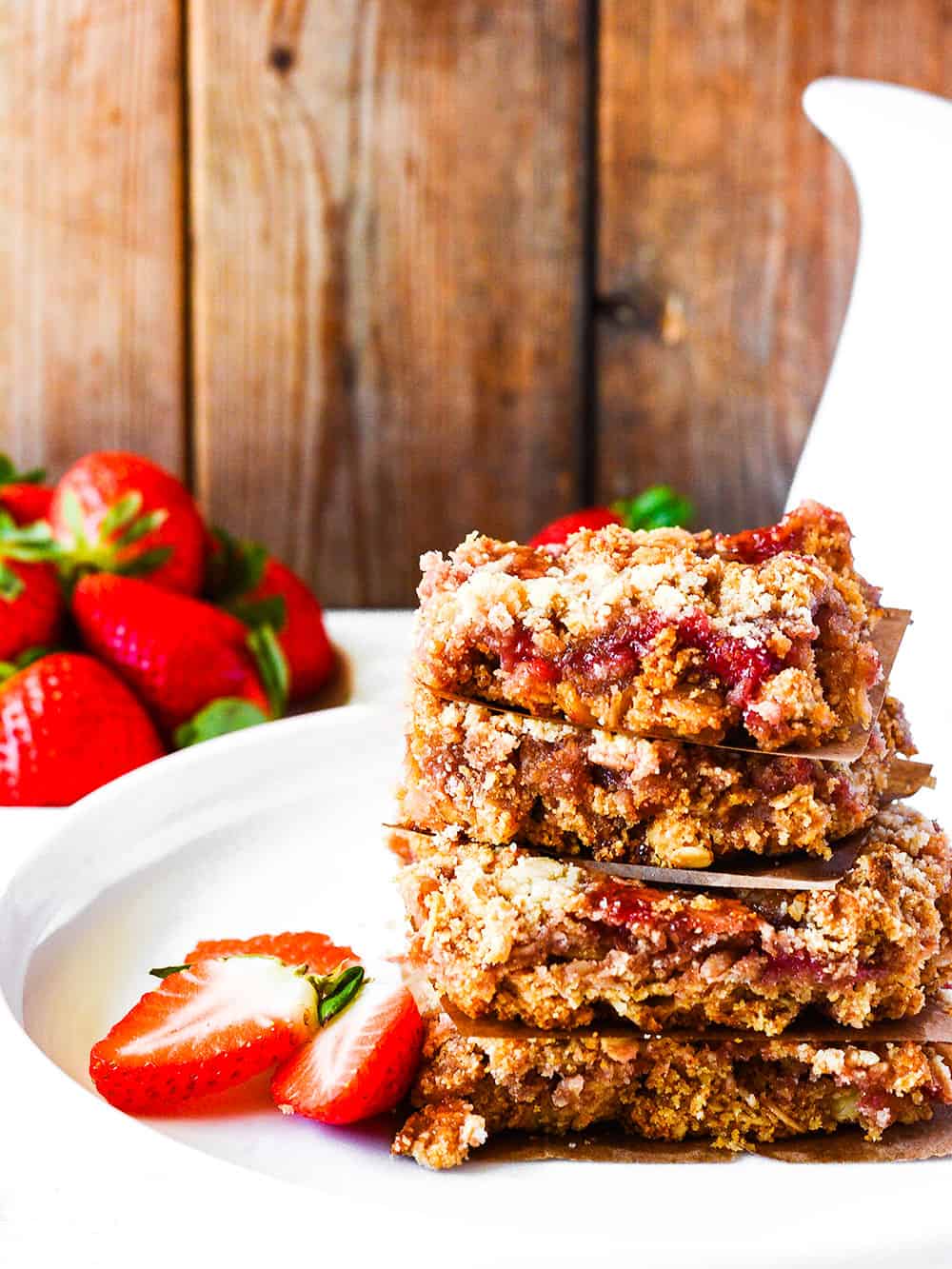 Gluten-Free Vegan Strawberry Oat Bars