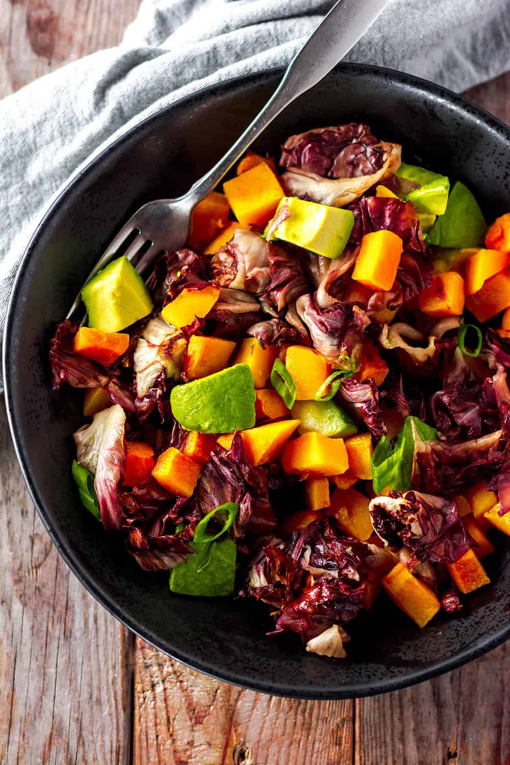 Roasted Radicchio and Butternut Squash Salad