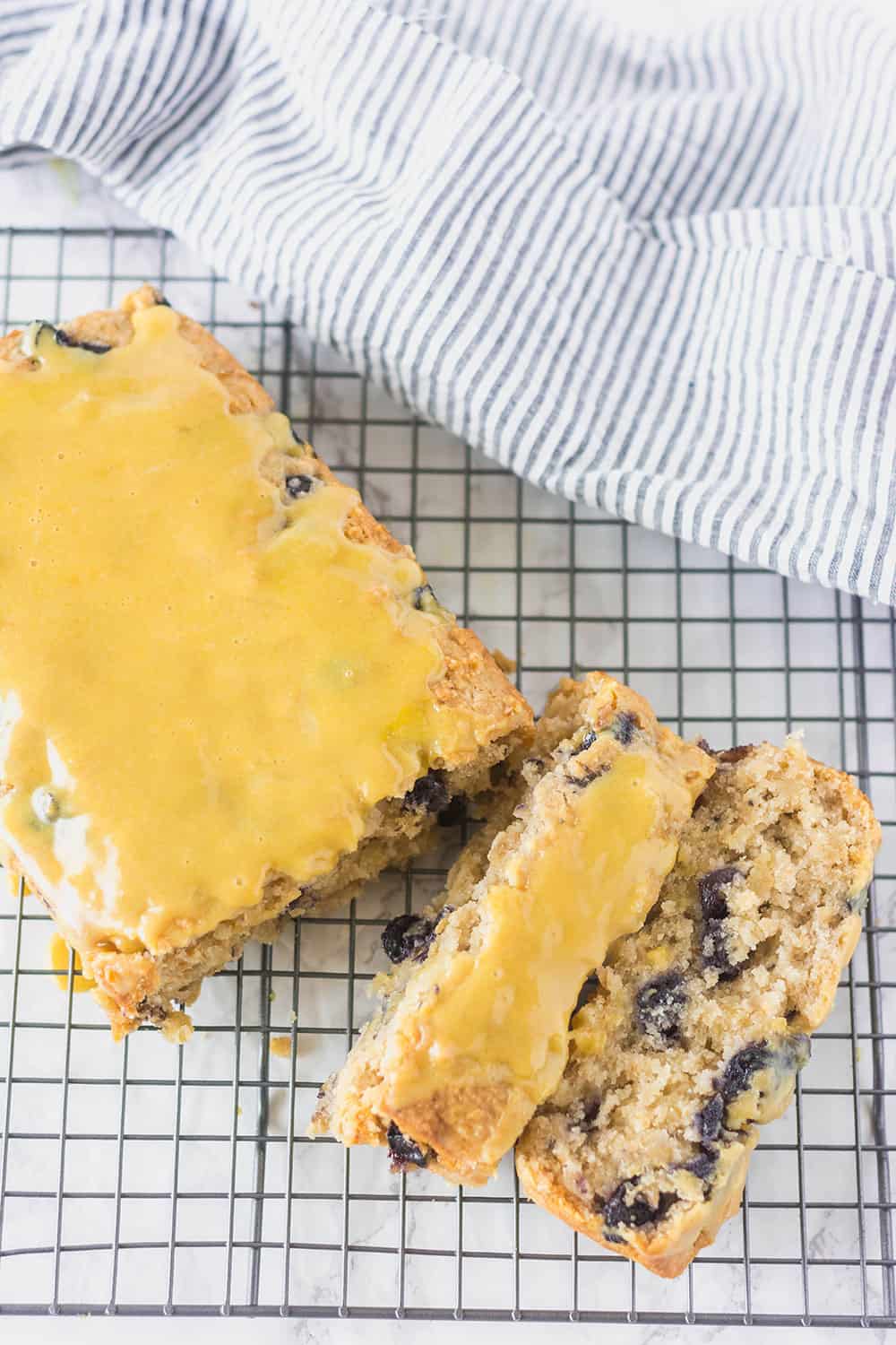 Vegan Gluten Free Blueberry Pineapple Bread