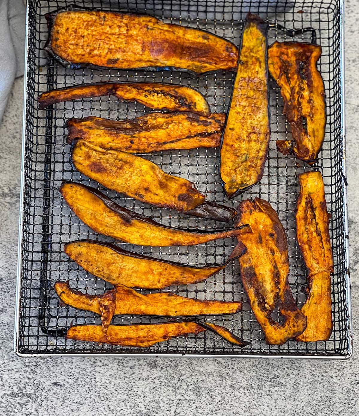 Air fryer eggplant bacon