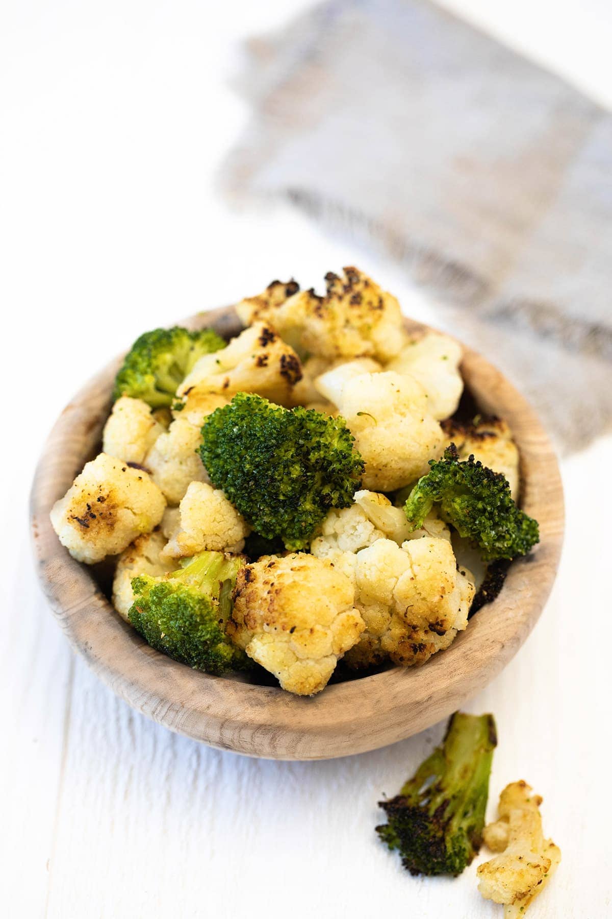 Air Fryer Frozen Broccoli Cauliflower