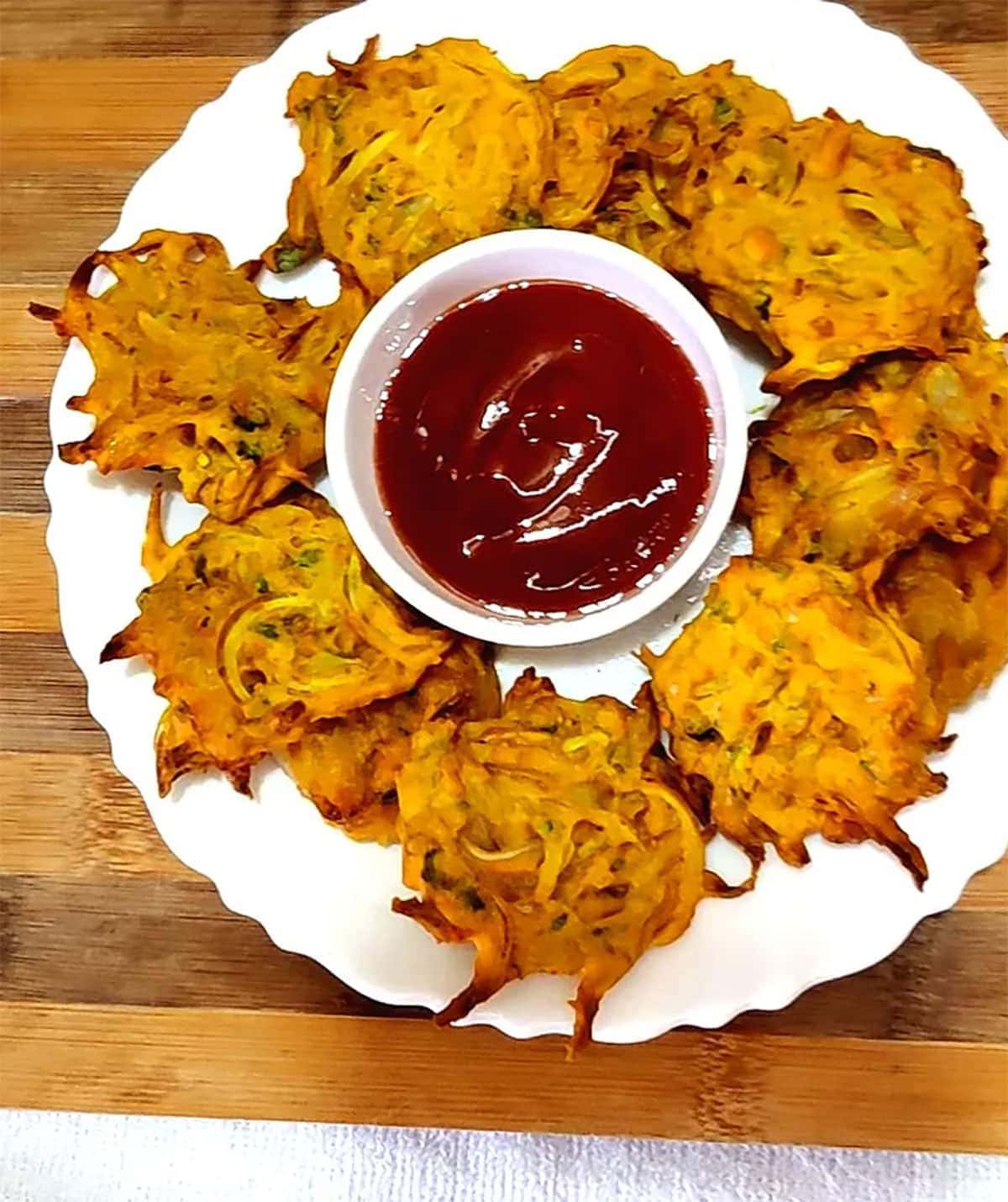 Air Fryer Onion Pakodas