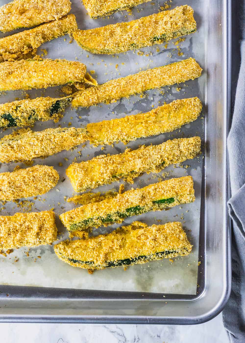 Baked Zucchini Fries (Gluten Free, Vegan)