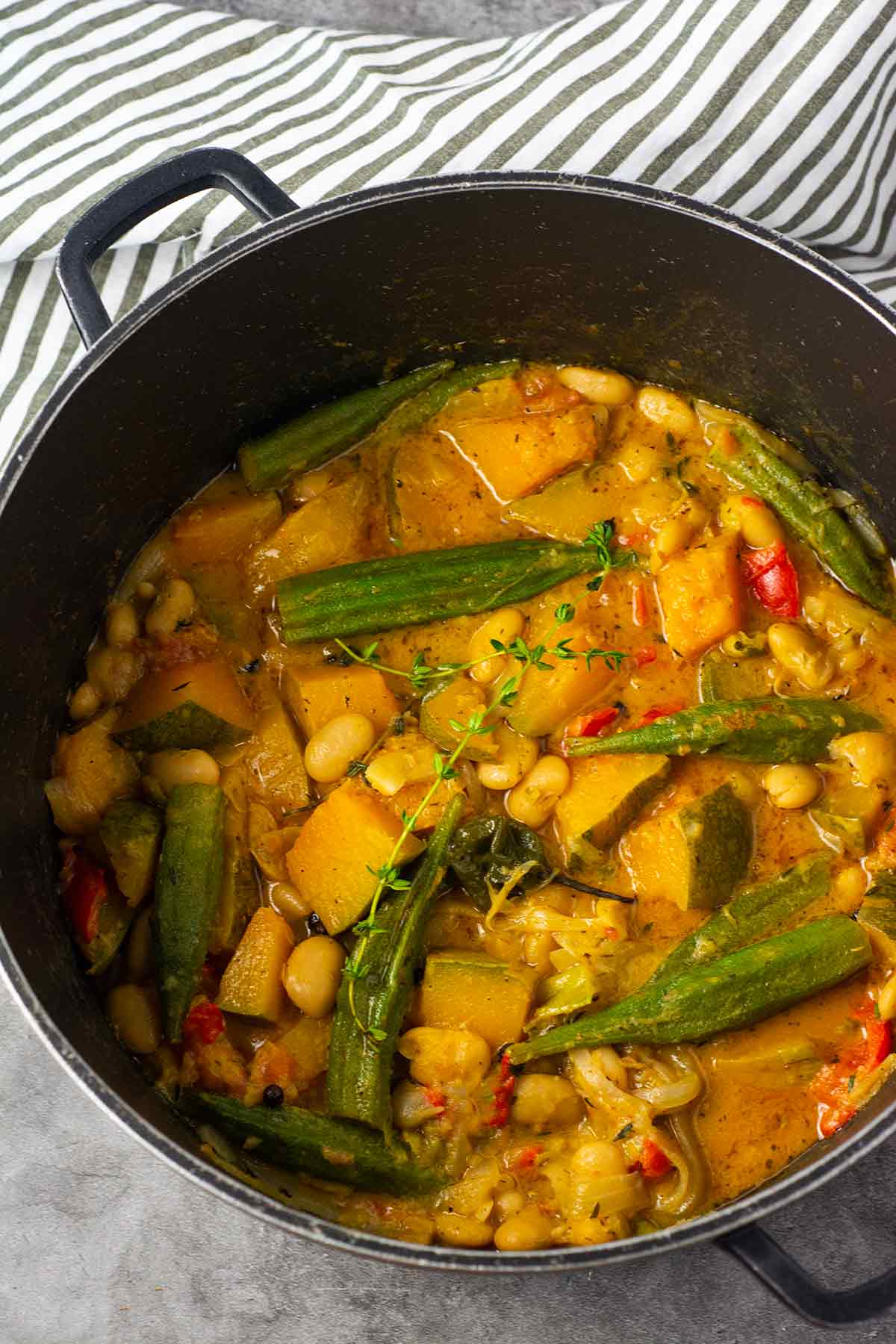 Butter Beans Pumpkin Okra Stew