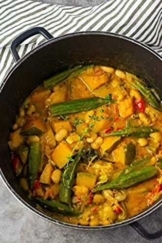 Butter Beans Pumpkin Okra Stew