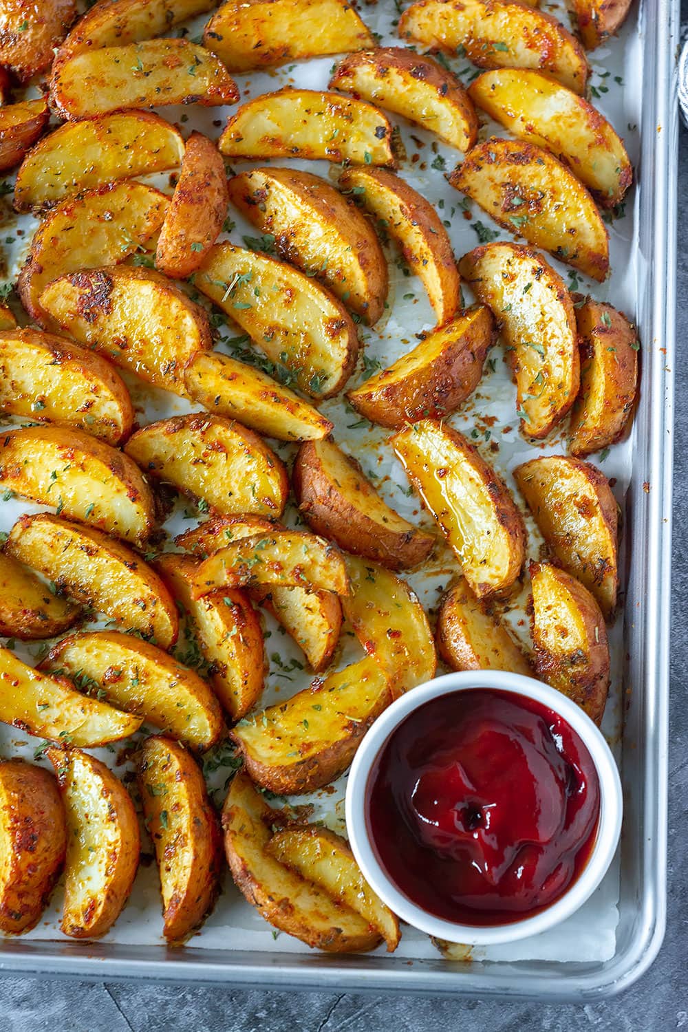 Cajun Oven Baked Potato Wedges