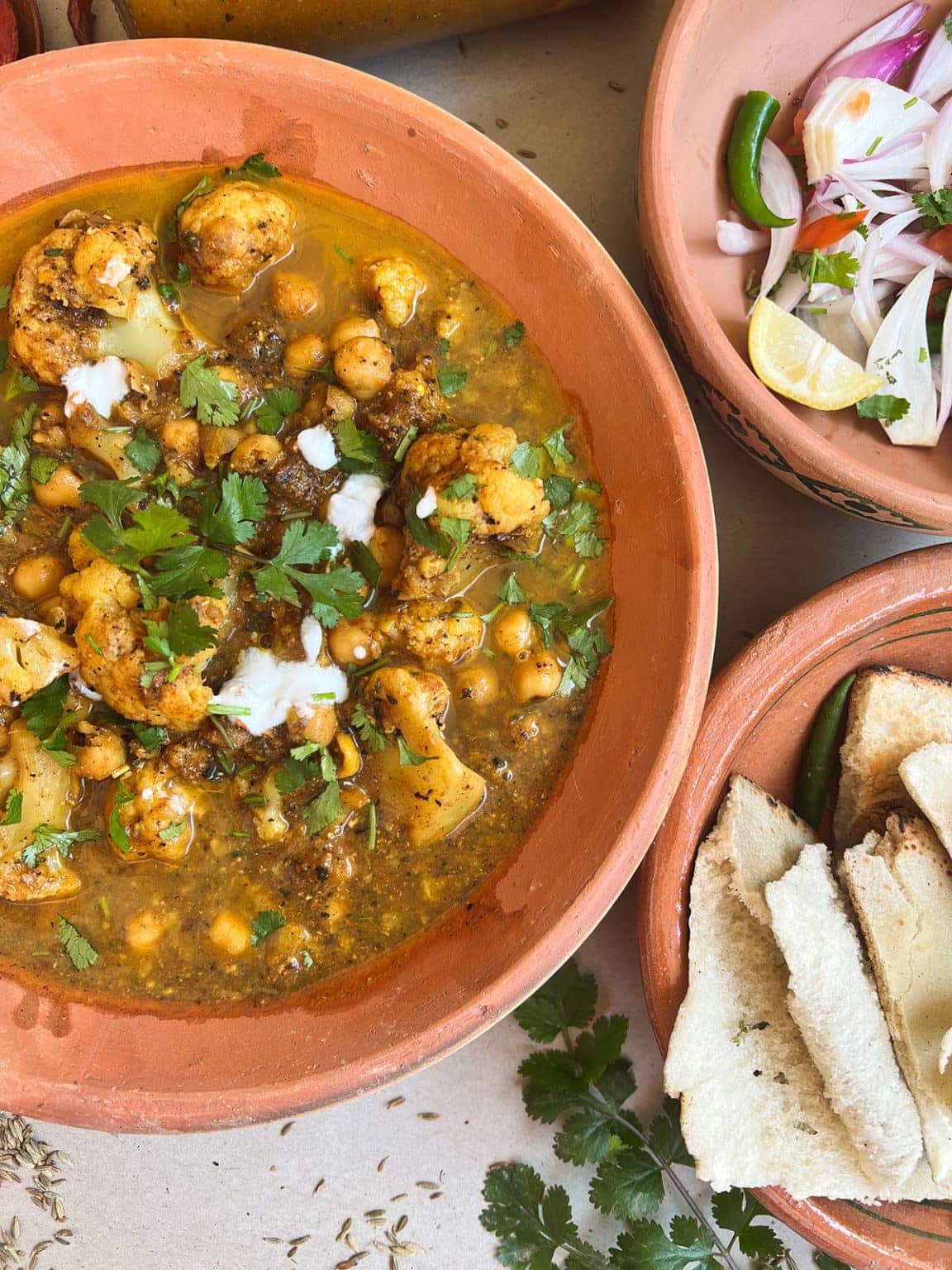 Chickpea Cauliflower Curry With Homemade Curry Simmer Sauce