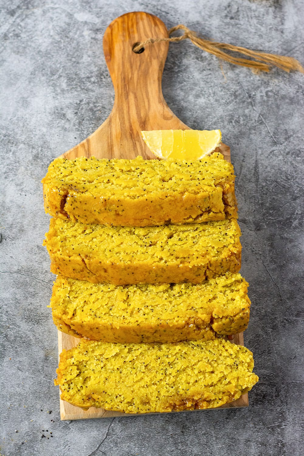 Gluten-Free Vegan Lemon Poppy Seed Bread