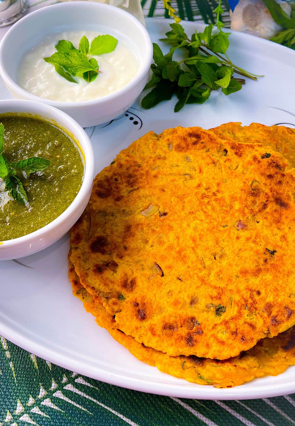 Gram Flour flatbread (Besan Roti)