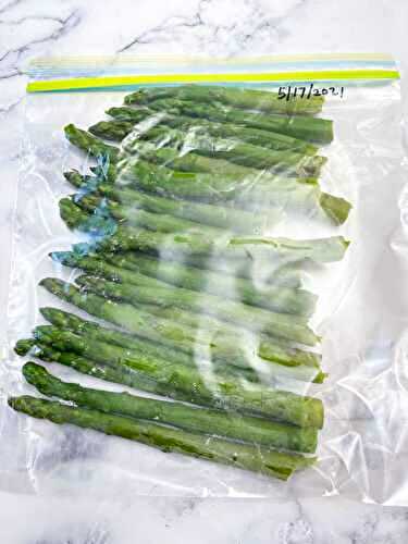 How To Freeze Asparagus