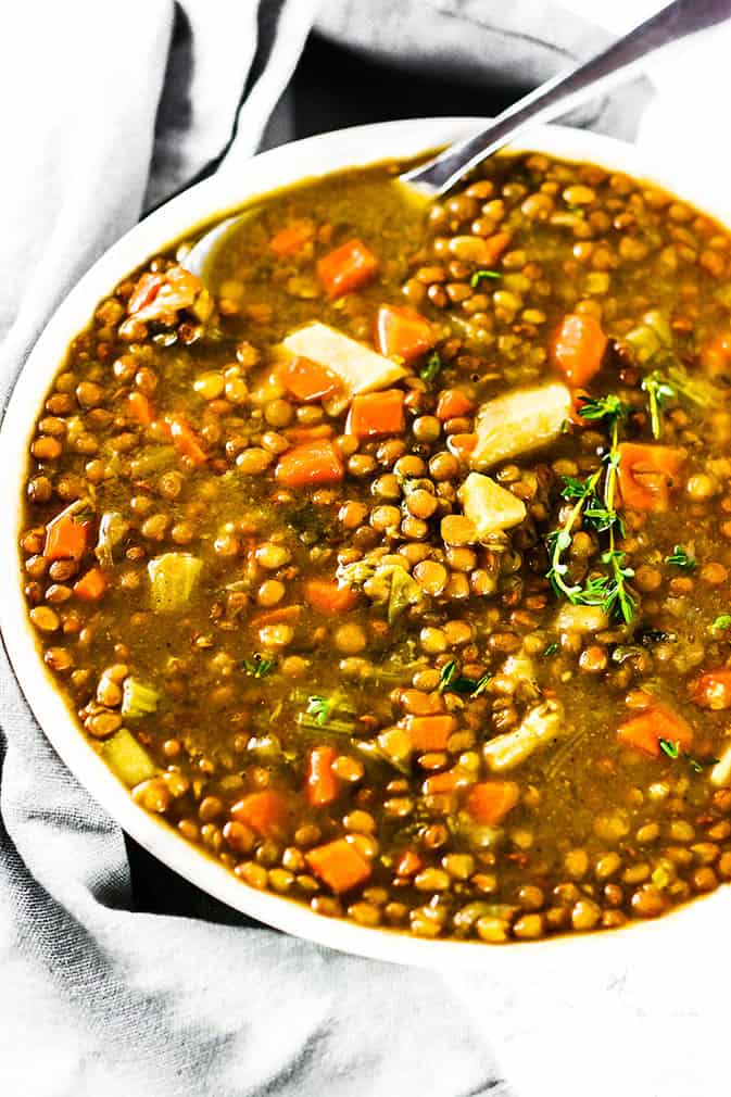 Instant Pot Vegan Lentil Soup