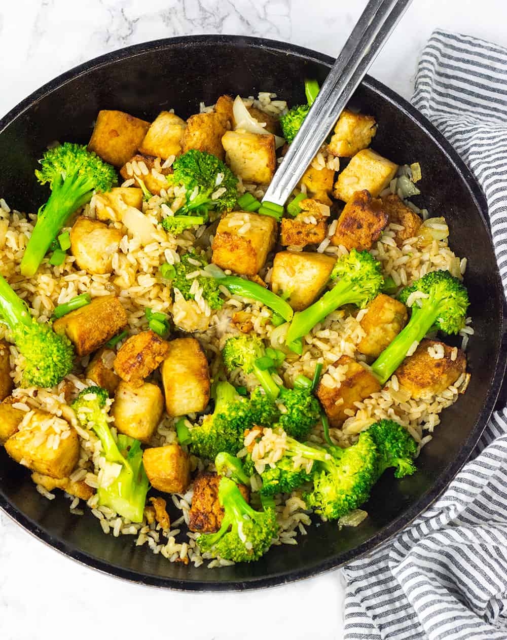 Marinated Tofu Fried Rice