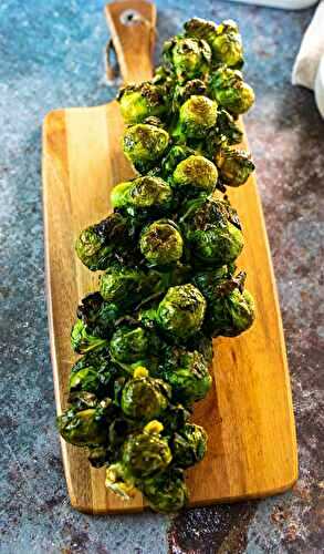 Roasted Brussels Sprout Stalk