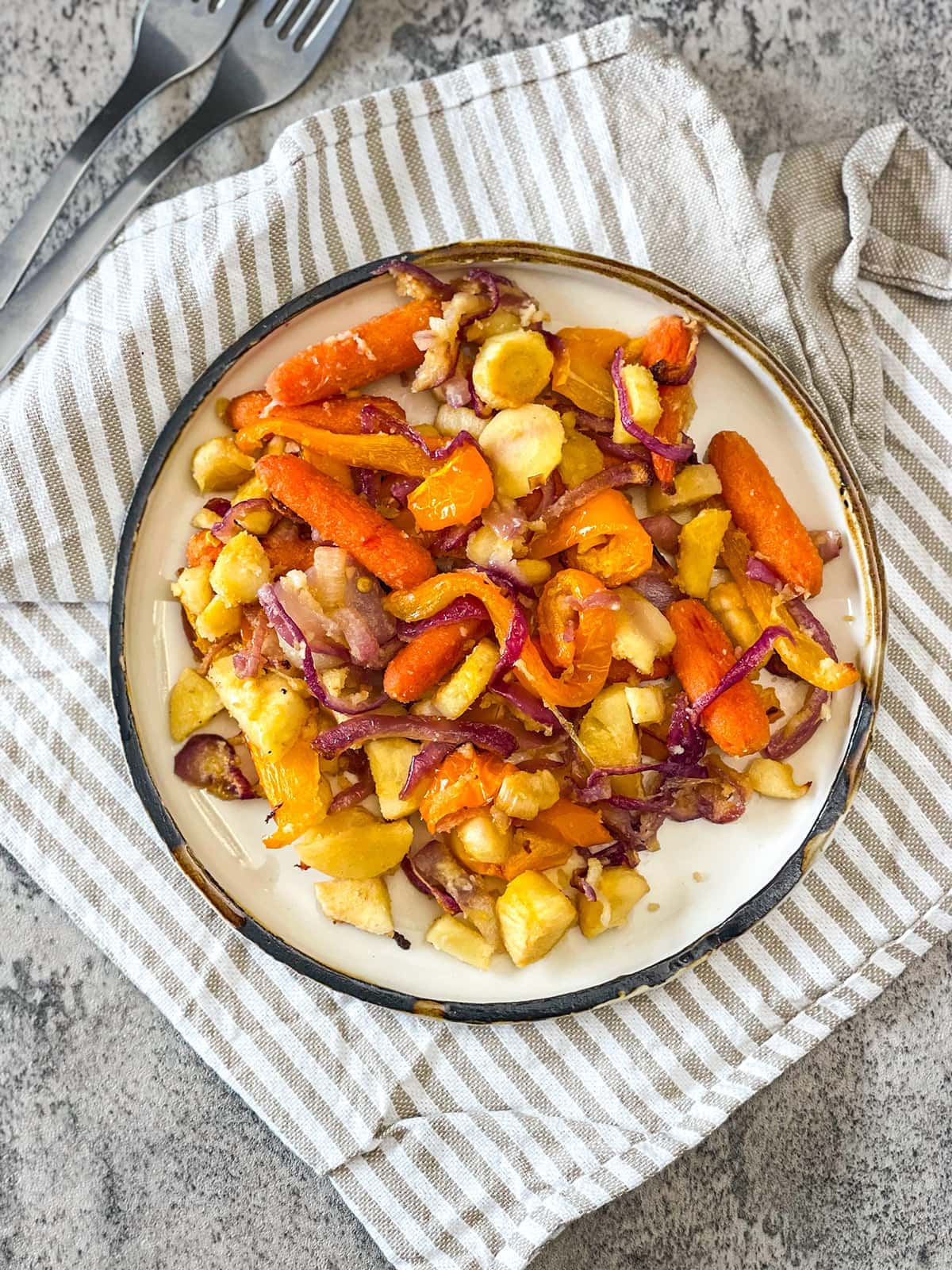 Roasted Carrots And Parsnips