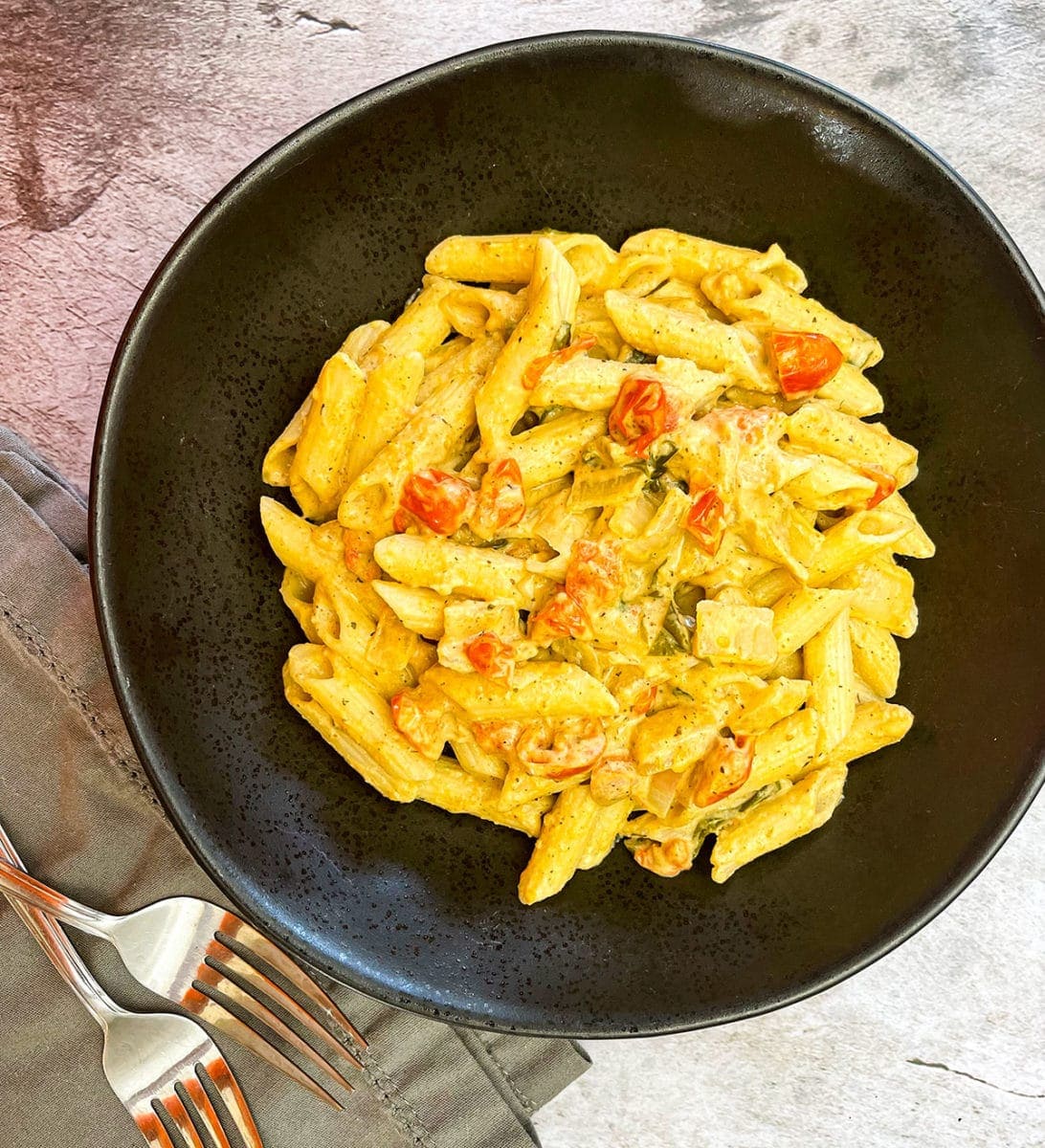 Tomato Spinach Pasta