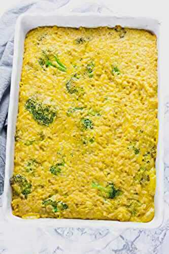 Vegan Broccoli Rice Casserole