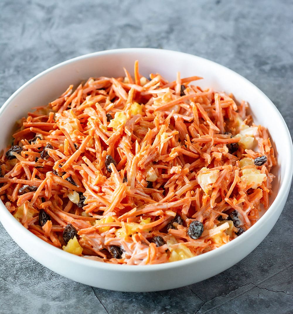 Vegan Carrot Raisin Salad