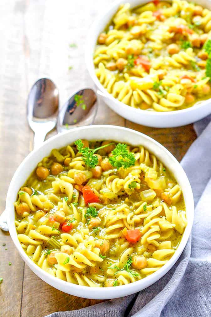 Vegan Chicken Noodle Soup