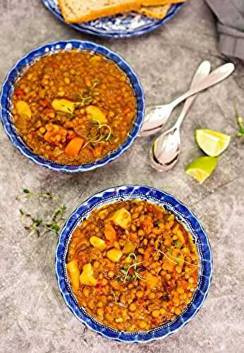 Vegan lentil stew