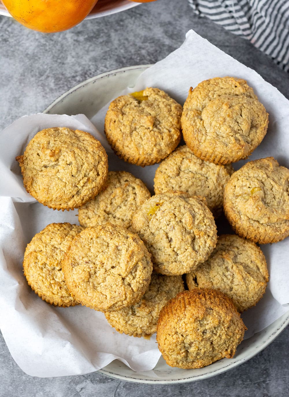 Vegan Persimmon Banana Muffins