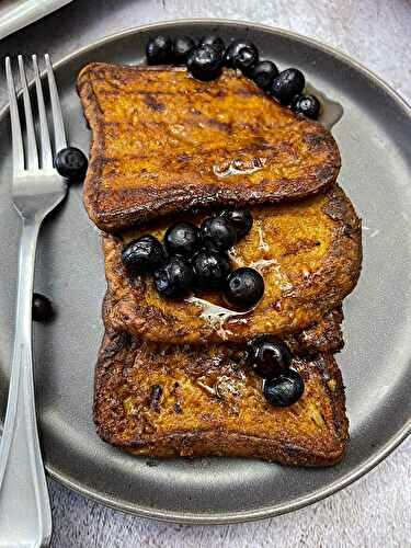 Vegan Pumpkin French Toast