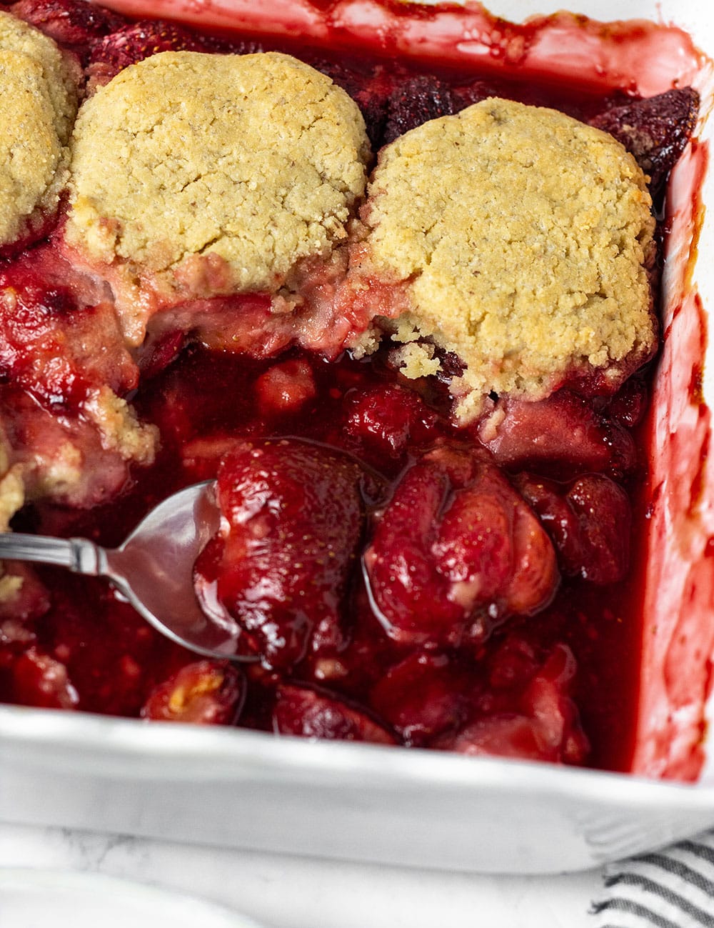 Vegan Strawberry Cobbler