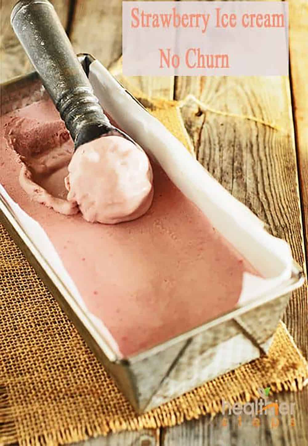 Vegan Strawberry Ice Cream