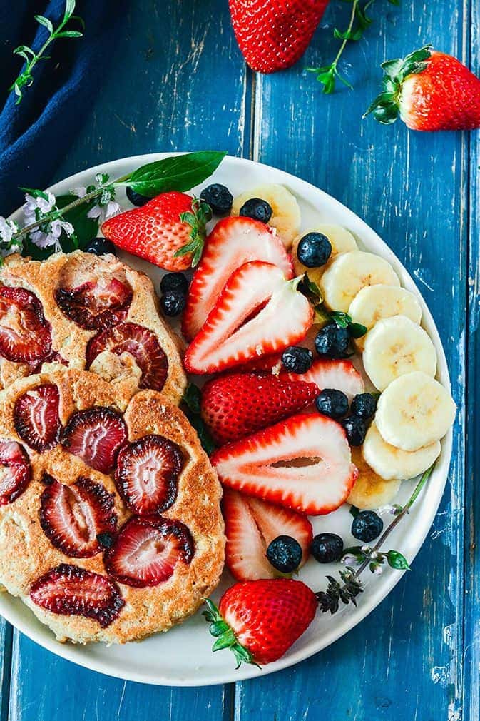 Vegan Strawberry Pancakes