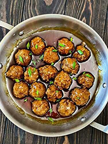 Vegan Teriyaki Meatballs