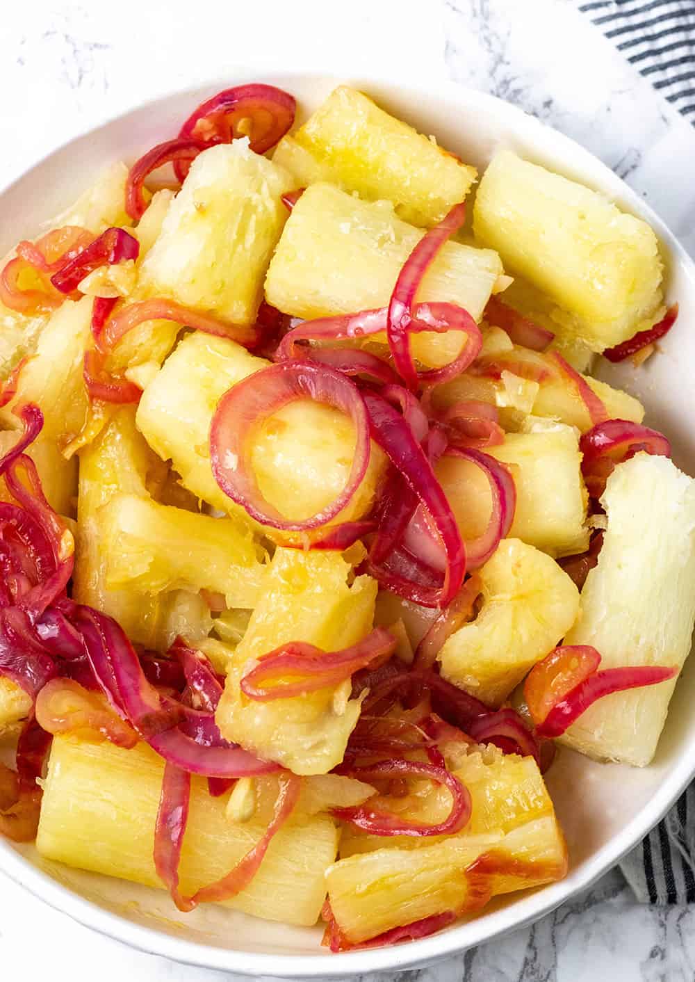 Yuca With Garlic Sauce (Yuca Con Mojo)