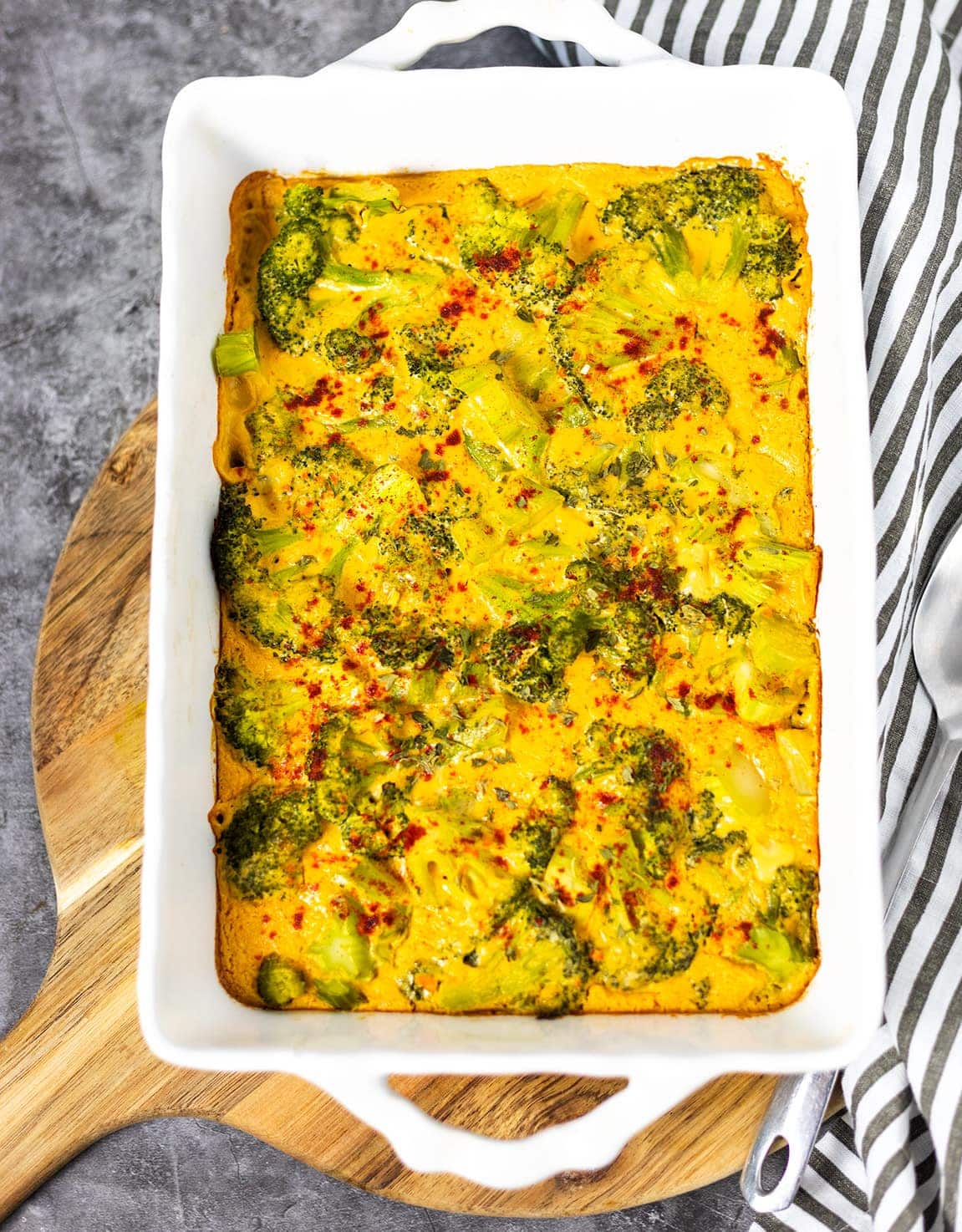 Gluten-Free Vegan Broccoli Cheese Casserole