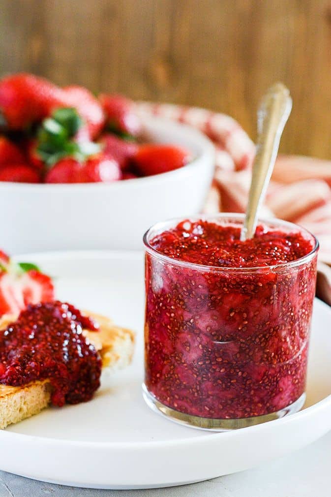 Strawberry Jam with Chia Seeds