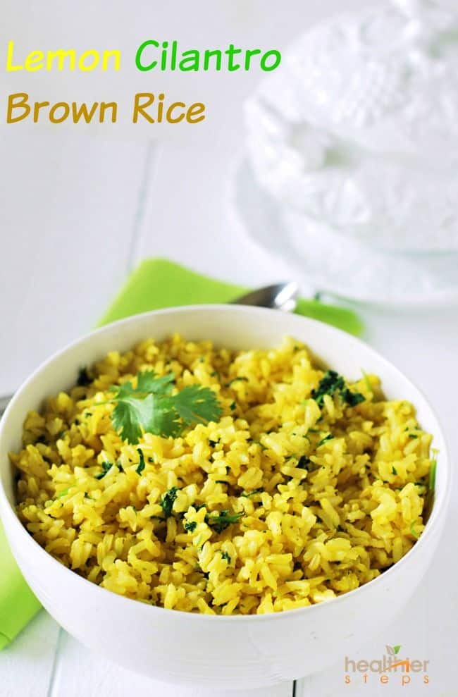 Lemon Cilantro Brown Rice