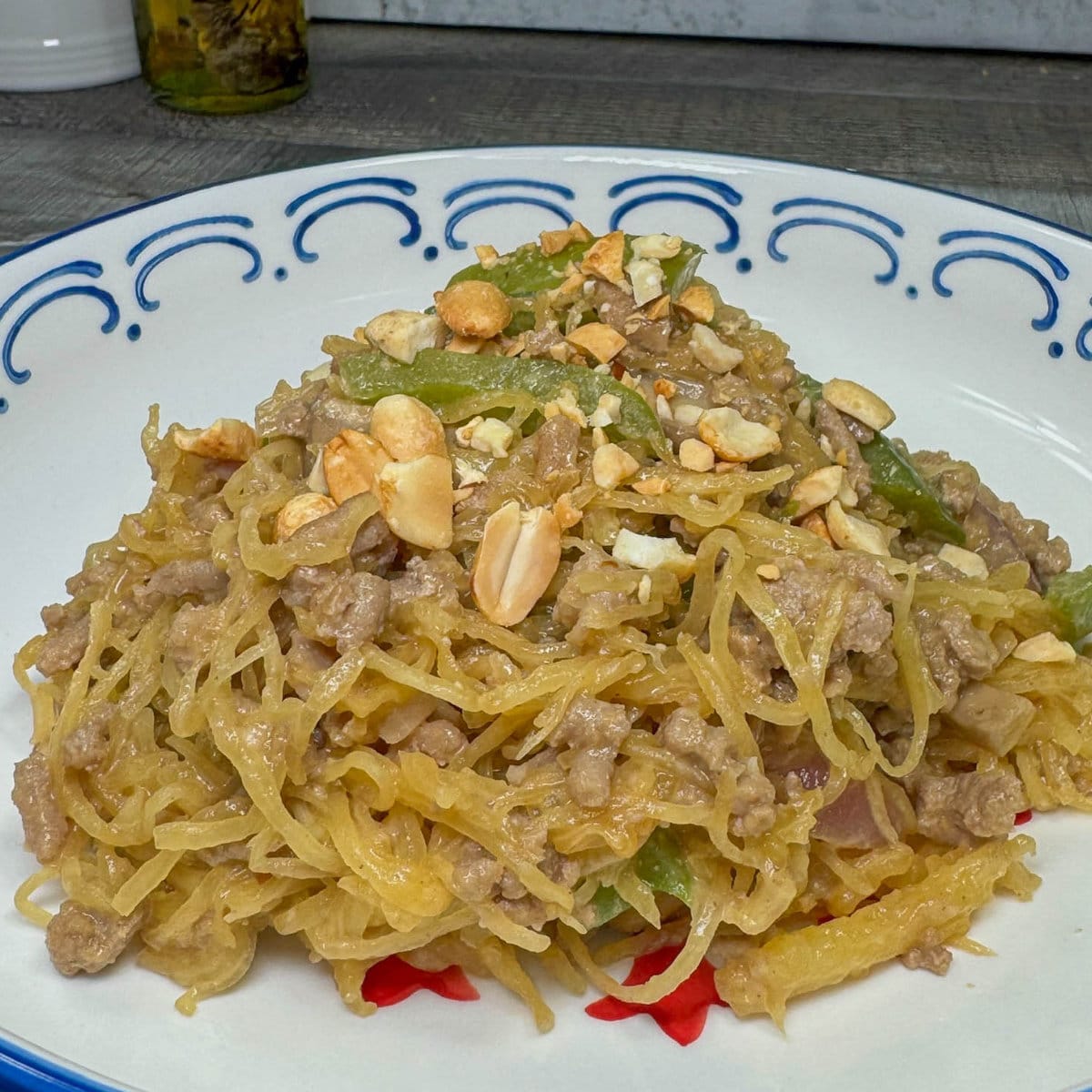 Asian Peanut Spaghetti Squash Stir Fry