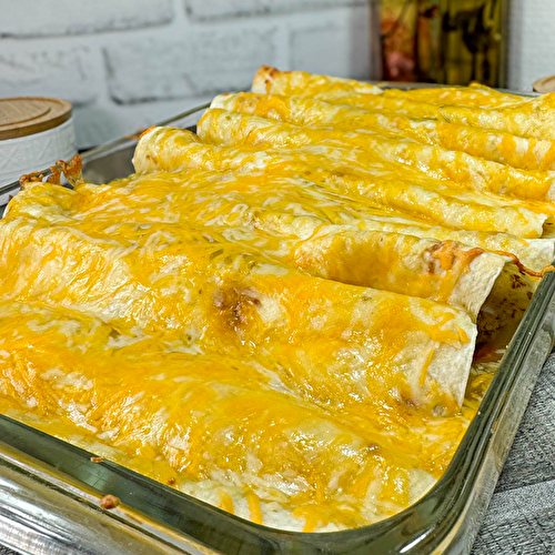 Bean and Turkey Enchiladas