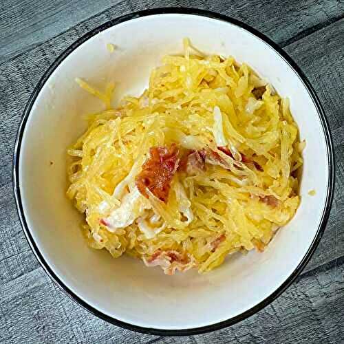 Cheesy Bacon Spaghetti Squash