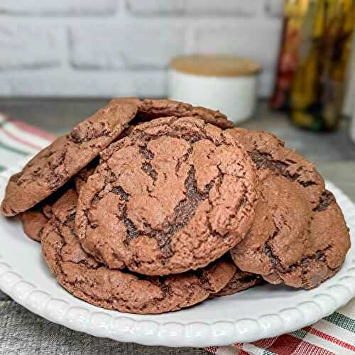 Chocolate Cake Mix Cookies