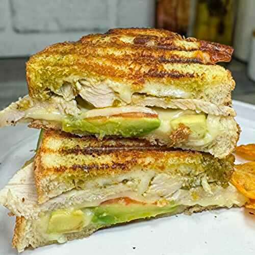 Leftover Thanksgiving Turkey Pesto Panini