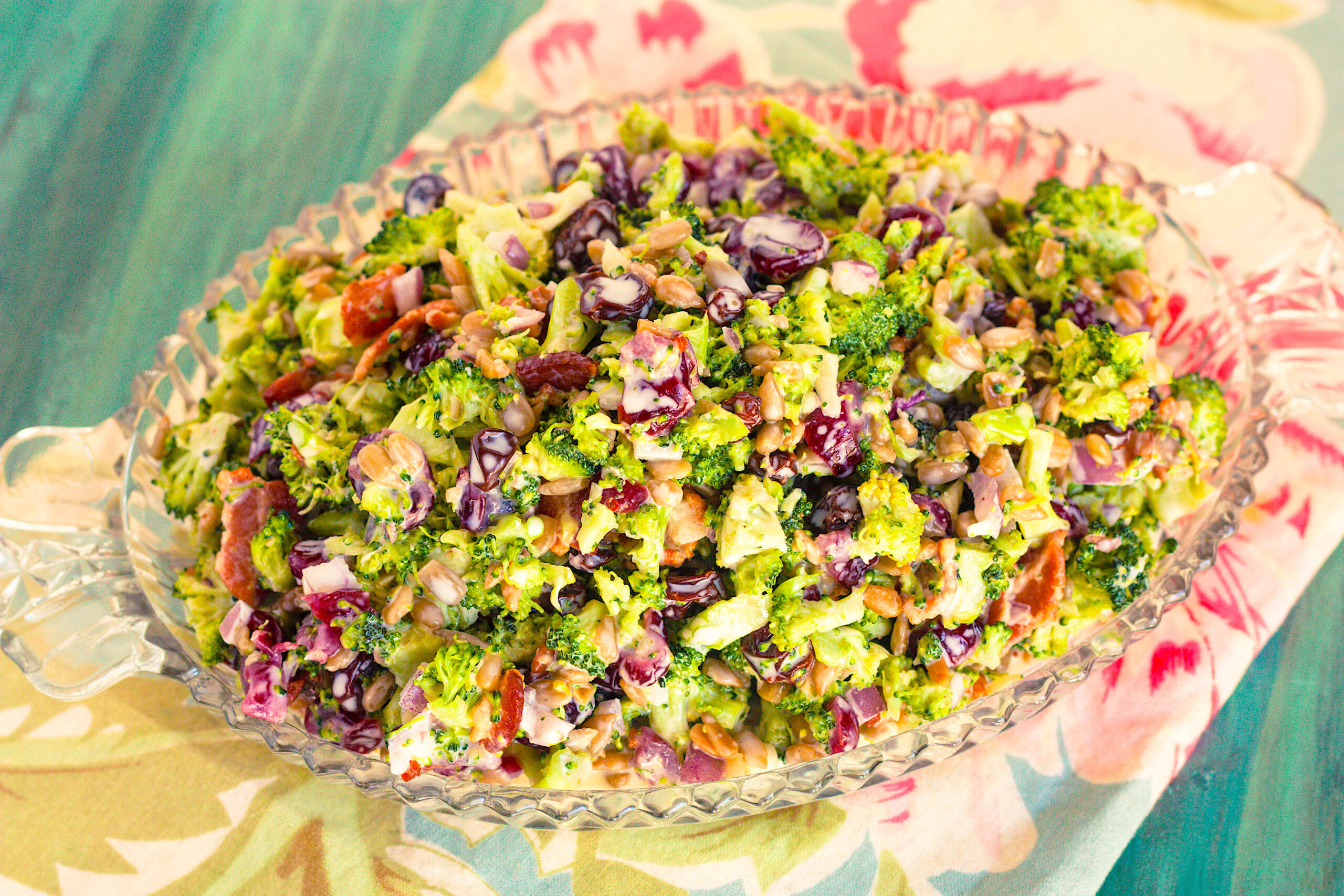 Creamy Broccoli Salad with Crispy Bacon