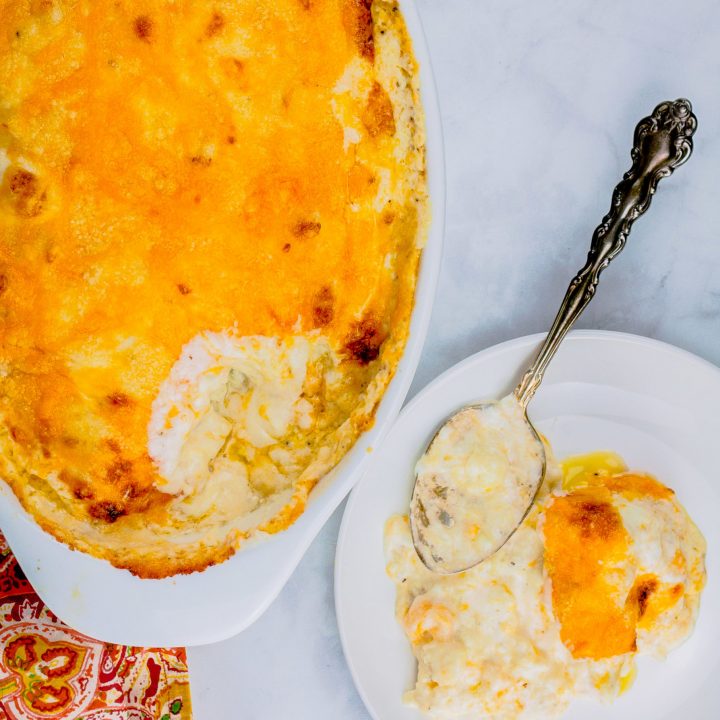 Creamy Cauliflower Au Gratin