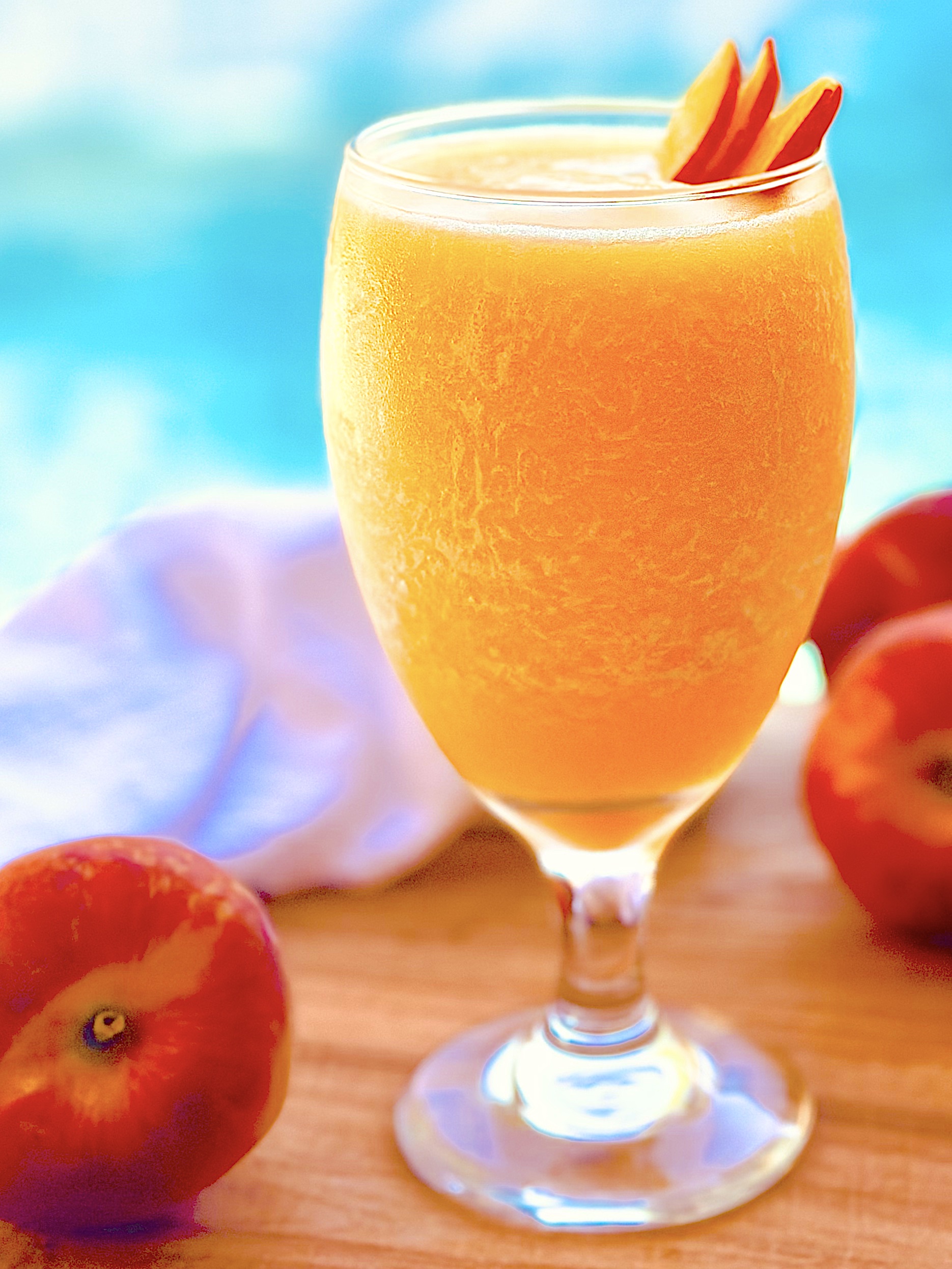 Frozen Peach Bellinis